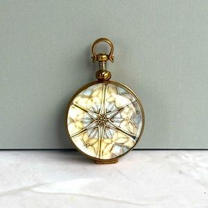 NEW Small Brass Locket Pendant With Customizable Insert